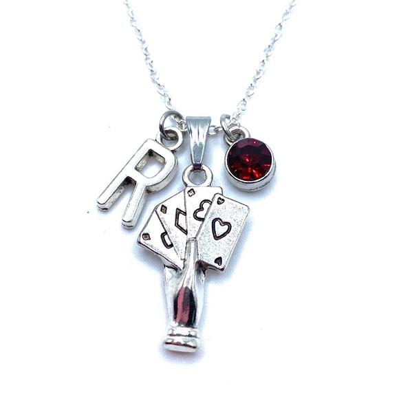 Card Player Necklace Poker Playing Card - Picture 8 of 9